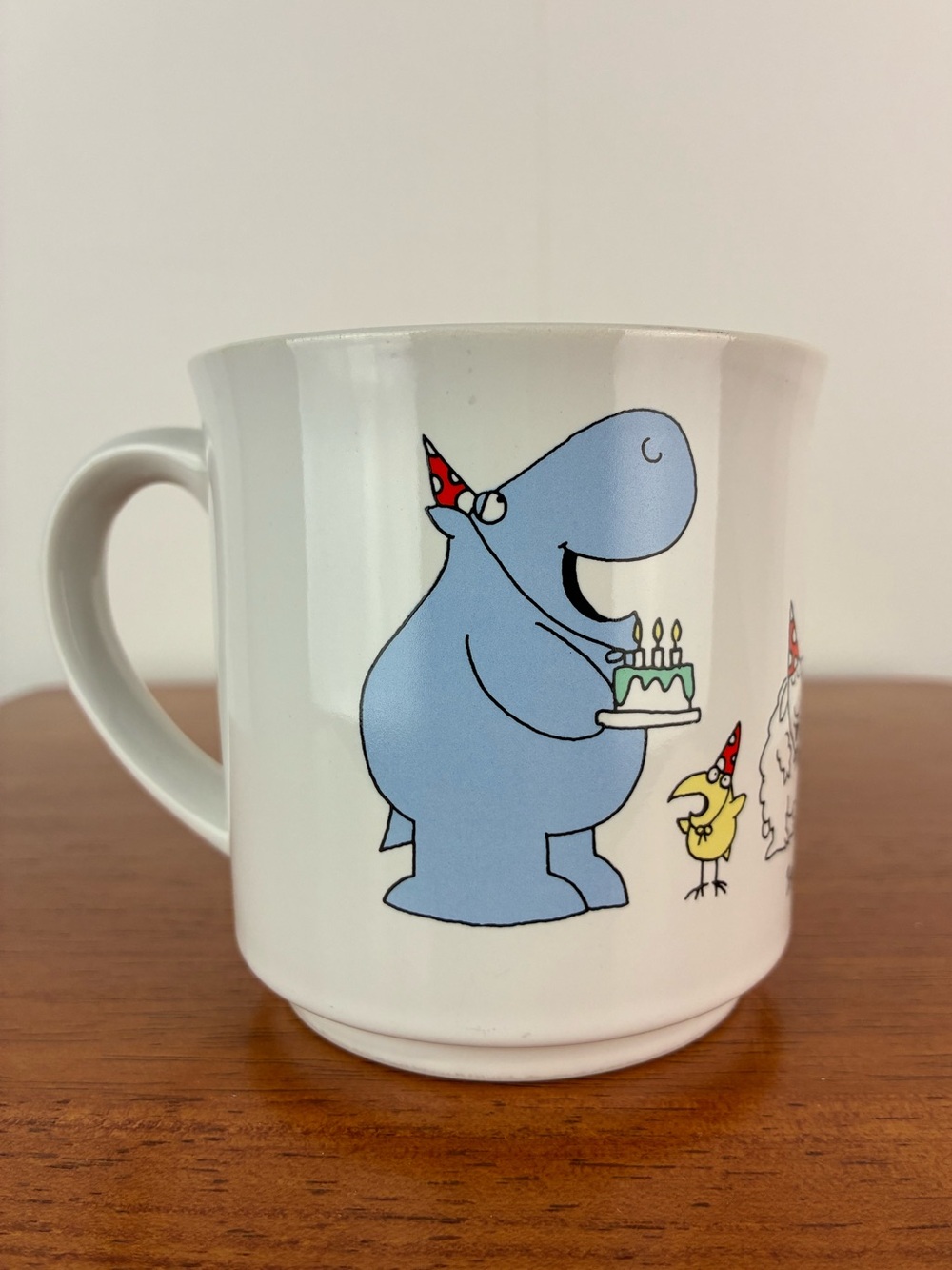 Recycled Paper Sandra Boynton 3.5” Hippo Birdie Two Ewes Ceramic Coffee Mug